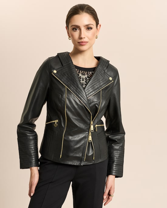 Produktabbildung für Lederjacke Biker-Style