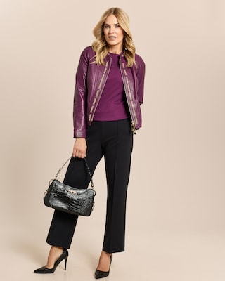 Produktabbildung 3 für Lederjacke mit Kettendetails