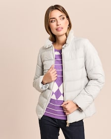 Produktabbildung für Steppjacke mit abnehmbarem Webpelz