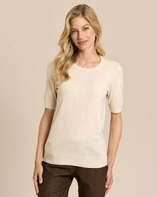 Produktabbildung für Halbarm-Pullover Cashmere Feeling