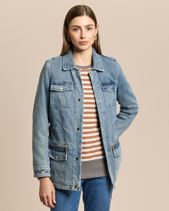 Produktabbildung für Jeans Parka mit Wattierung