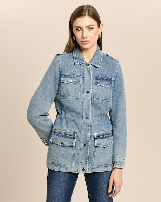 Produktabbildung für Jeans Parka mit Wattierung
