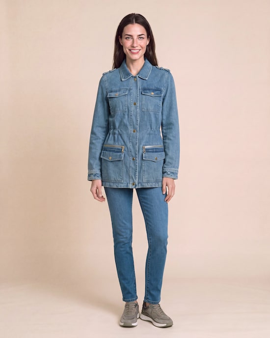 Produktabbildung für Jeans Parka mit Wattierung