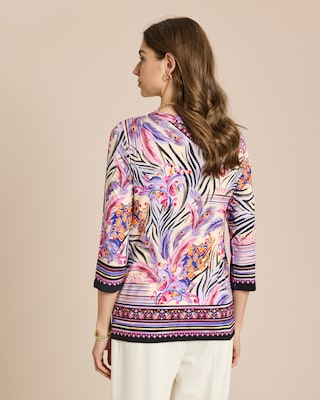 Produktabbildung 4 für Shirt mit Ausschnittdetail und Druck