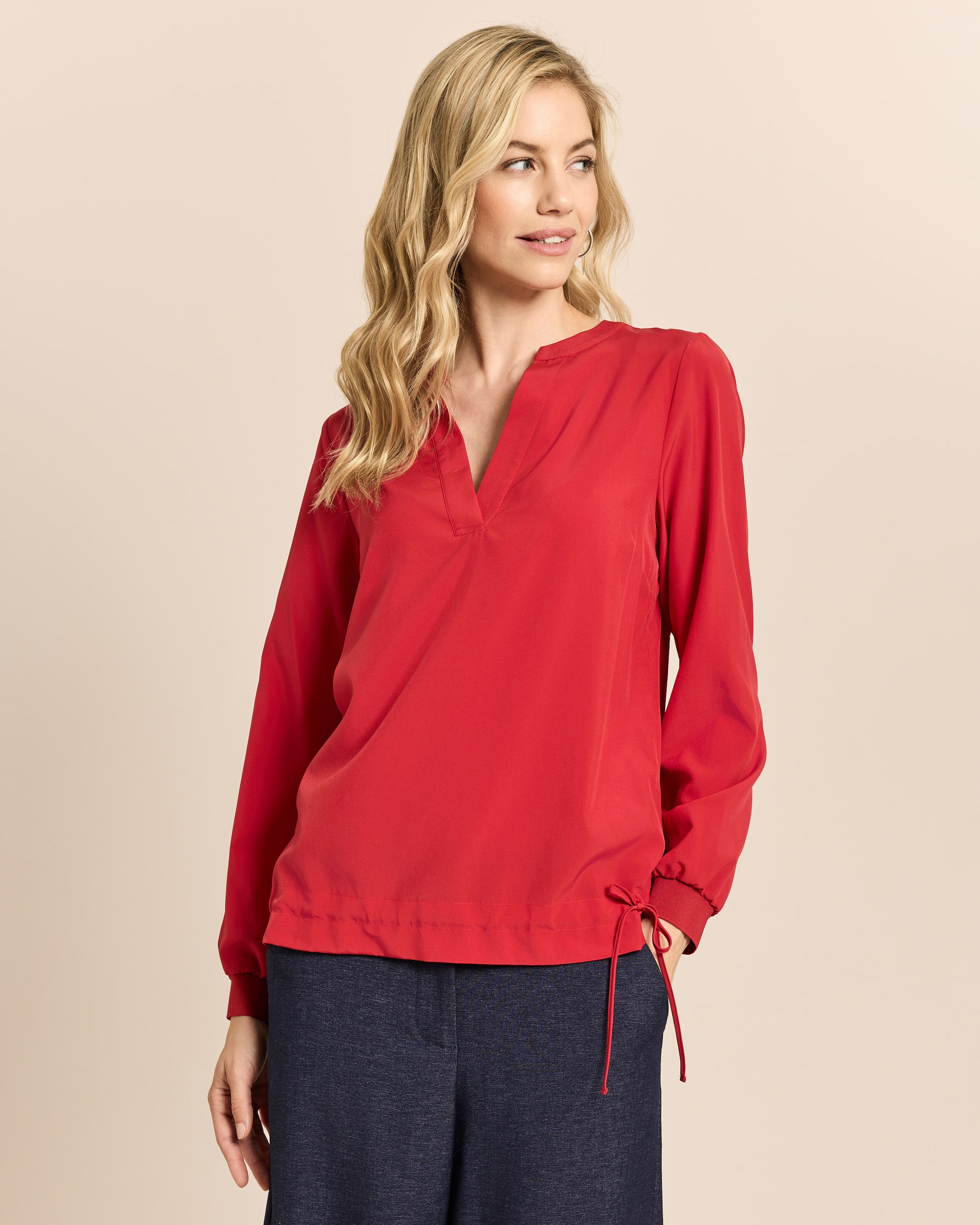 Produktabbildung für Bluse mit Strickbündchen