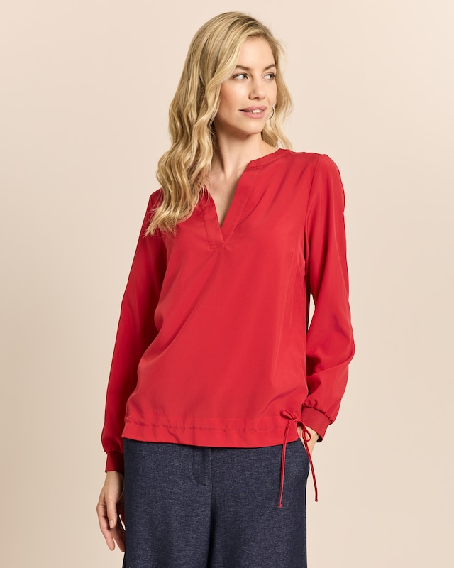 Bluse mit Strickbündchen