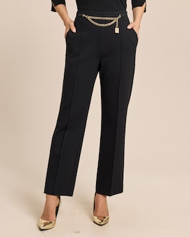 Produktabbildung für Straight-Hose mit Kettendekoration und Charm