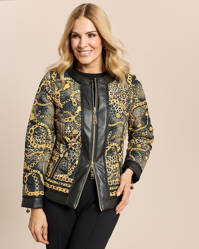 Daunenjacke mit Exklusivdruck
