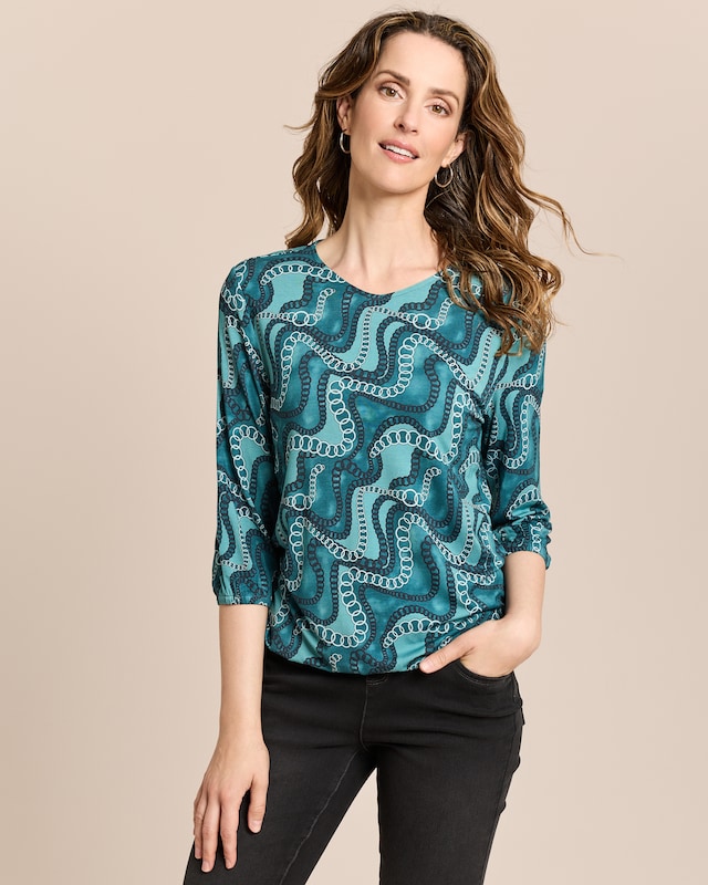 Shirt mit Ketten-Druck