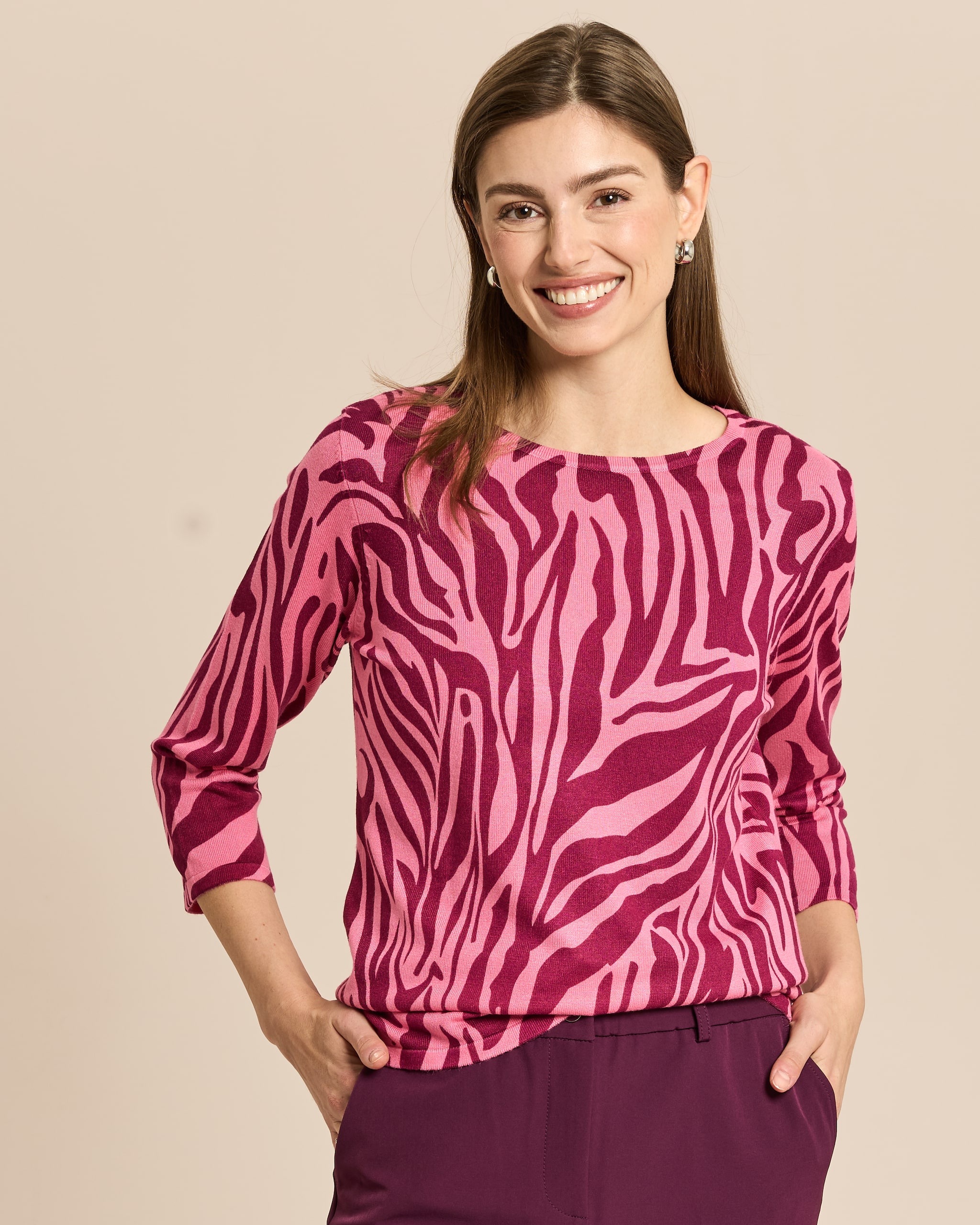 Produktabbildung für Pullover mit Animal-Druck