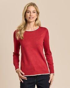 Produktabbildung für Pullover mit Knöpfen in Perlen-Optik