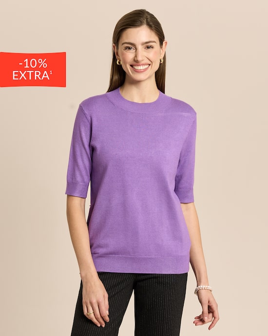 Produktabbildung für Halbarm-Pullover