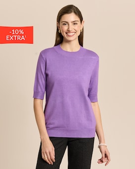 Produktabbildung für Halbarm-Pullover