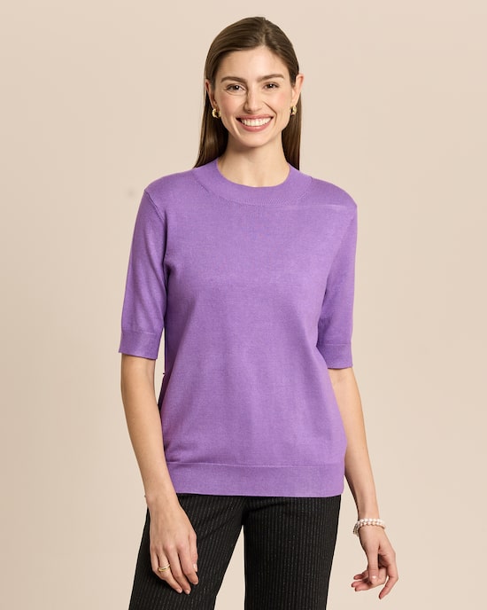 Produktabbildung für Halbarm-Pullover