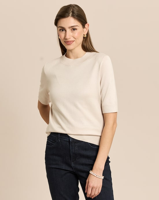 Produktabbildung für Halbarm-Pullover