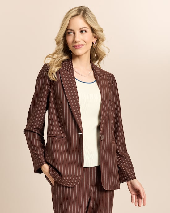 Produktabbildung für Blazer mit Nadelstreifen