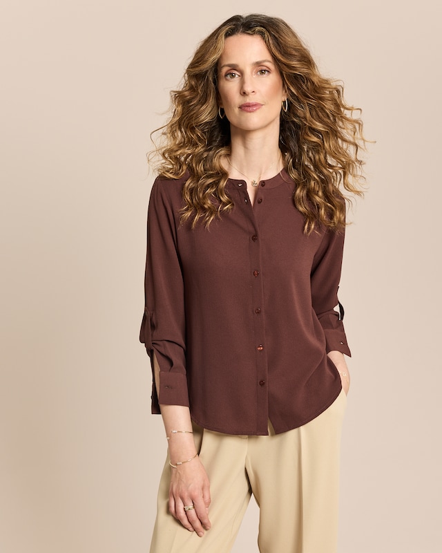 Bubble Crepe Bluse