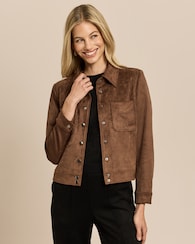 Produktabbildung für Velourslederimitat Jacke