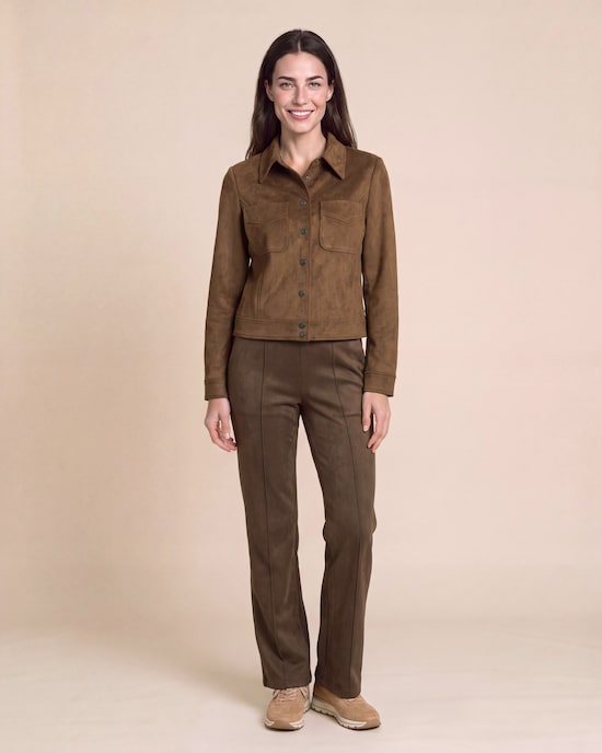 Produktabbildung für Velourslederimitat Jacke