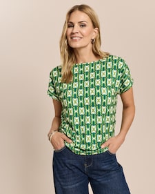 Produktabbildung für Shirt mit U-Boot-Ausschnitt