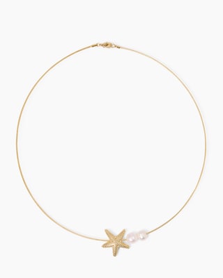 Produktabbildung 1 für Omegareif mit Seestern-Anhänger & SWZ-Perlen