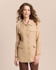 Produktabbildung für Blazer mit Glitzer und Bouclé-Optik