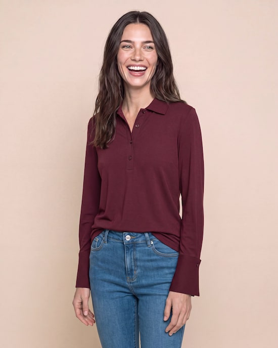 Produktabbildung für Shirt mit Polokragen