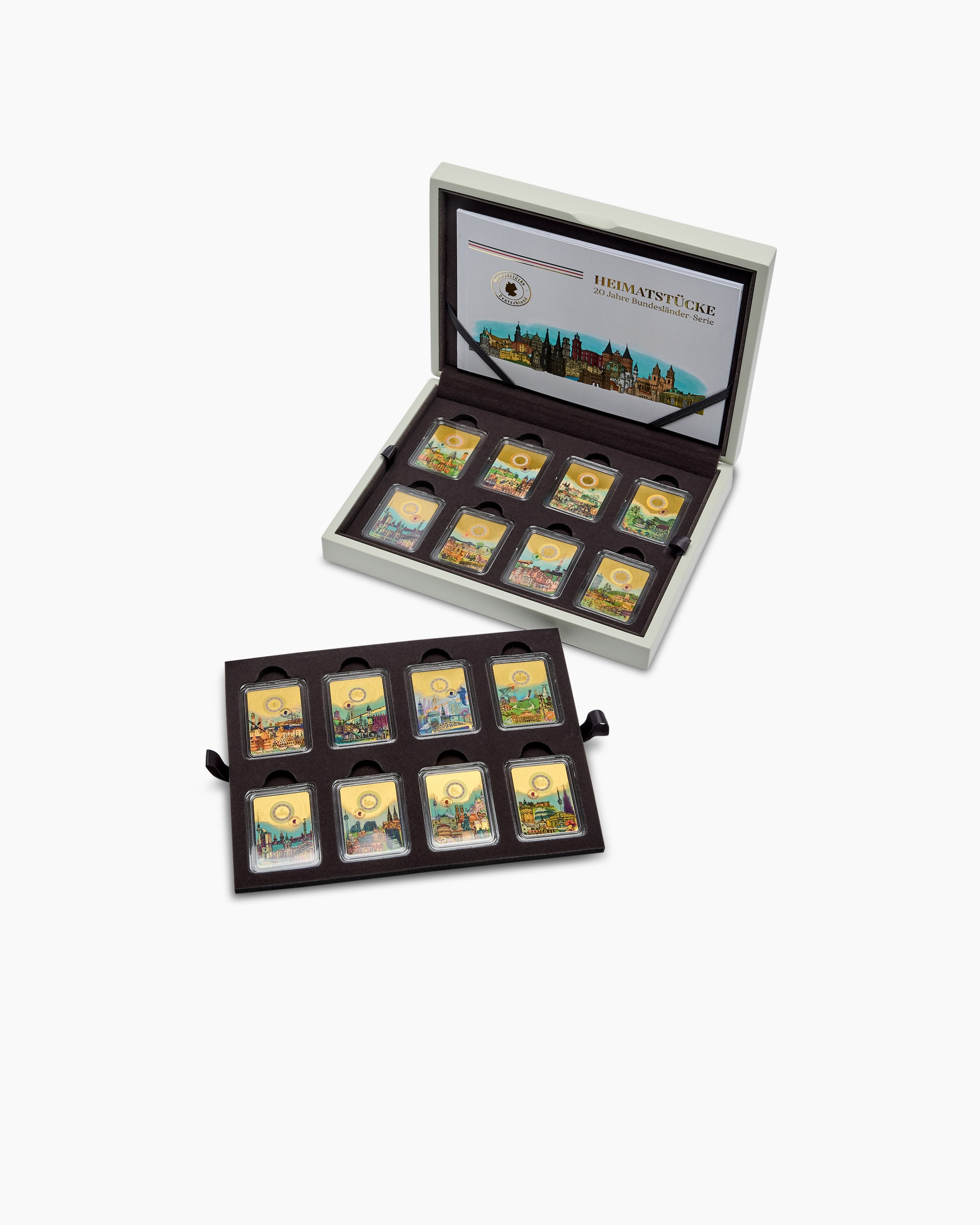 Produktabbildung für Goldmünzbarren "Heimatstücke", 16tlg.