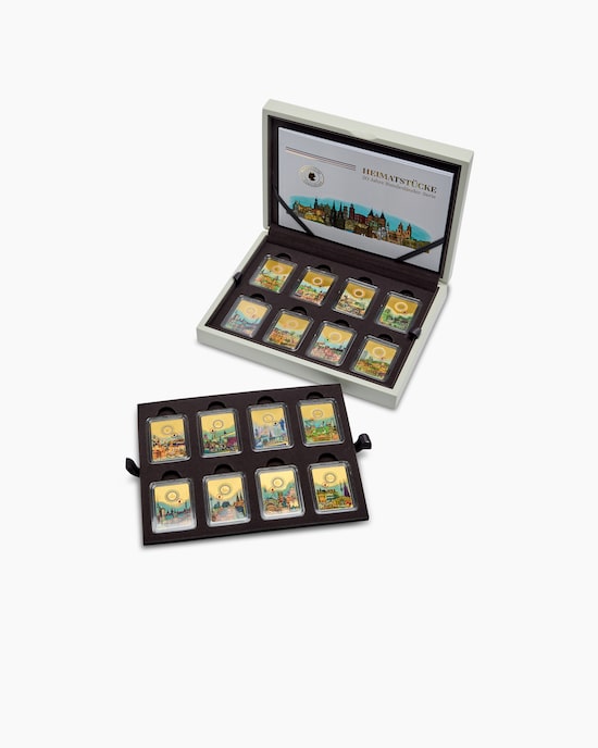 Produktabbildung für Goldmünzbarren "Heimatstücke", 16tlg.