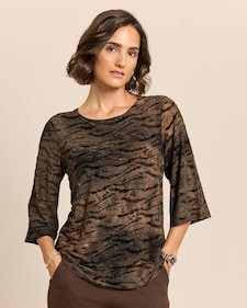 Produktabbildung für Ausbrennershirt mit Flockprint