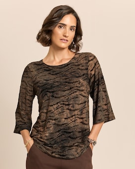 Produktabbildung für Ausbrennershirt mit Flockprint