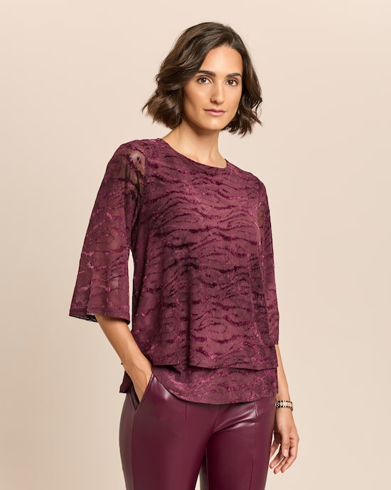Produktabbildung für Ausbrennershirt mit Flockprint