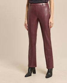 Produktabbildung für Bootcut Hose in Lammnappaimitat