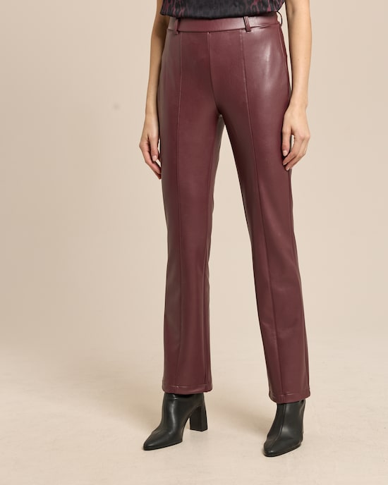 Produktabbildung für Bootcut Hose in Lammnappaimitat