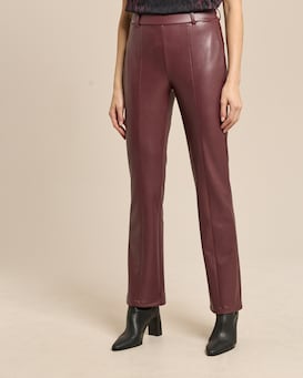 Produktabbildung für Bootcut Hose in Lammnappaimitat