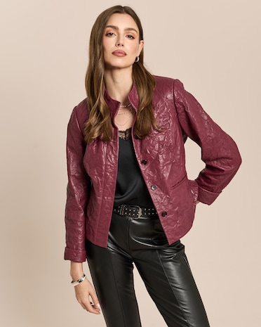 Produktabbildung für Lammnappa-Lederjacke