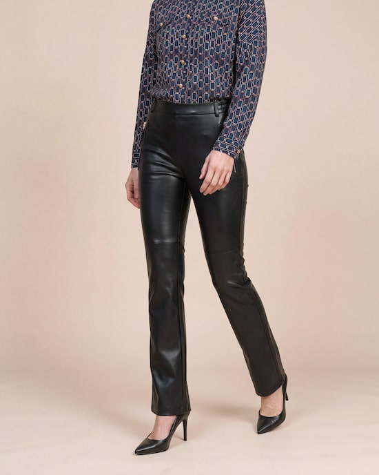 Produktabbildung für Straight Leg Schlupfhose Lederimitat