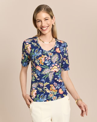 Produktabbildung 2 für Shirt mit Blumendruck