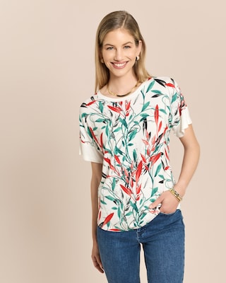 Produktabbildung 2 für Shirt mit Blätterdruck