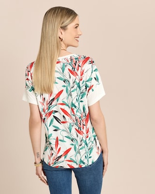 Produktabbildung 4 für Shirt mit Blätterdruck