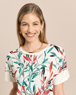 Produktabbildung 5 für Shirt mit Blätterdruck