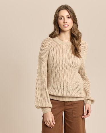 Produktabbildung für Pullover mit Lochstruktur