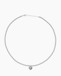 Produktabbildung für Brillant-Collier mit Herzanhänger 0,03 ct