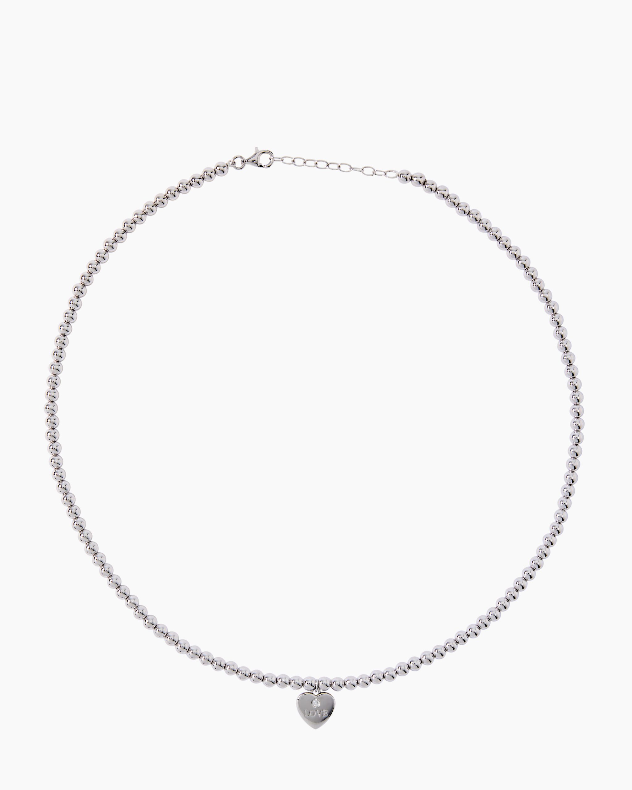 Produktabbildung für Brillant-Collier mit Herzanhänger 0,03 ct