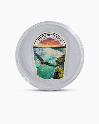 Produktabbildung 1 für 1Oz Silbermünze Shape Niagara Fälle 2025