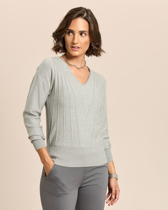 Produktabbildung für Pullover mit Glanzgarn