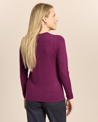 Produktabbildung 4 für Pullover mit Blütenstickerei