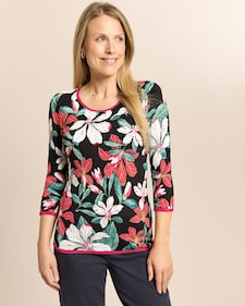 Produktabbildung für Pullover mit floralem Druck