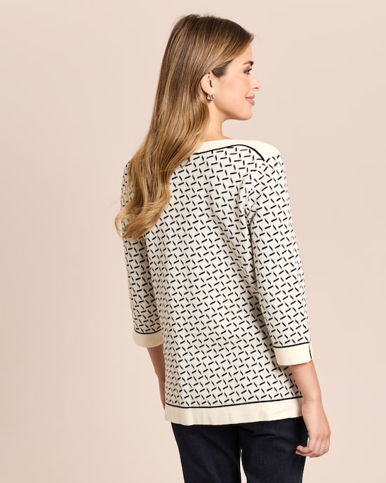Produktabbildung für Midi-Pullover Jacquard-Strick