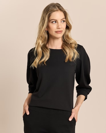 Produktabbildung für Ponte Shirt mit 3/4-Ärmel
